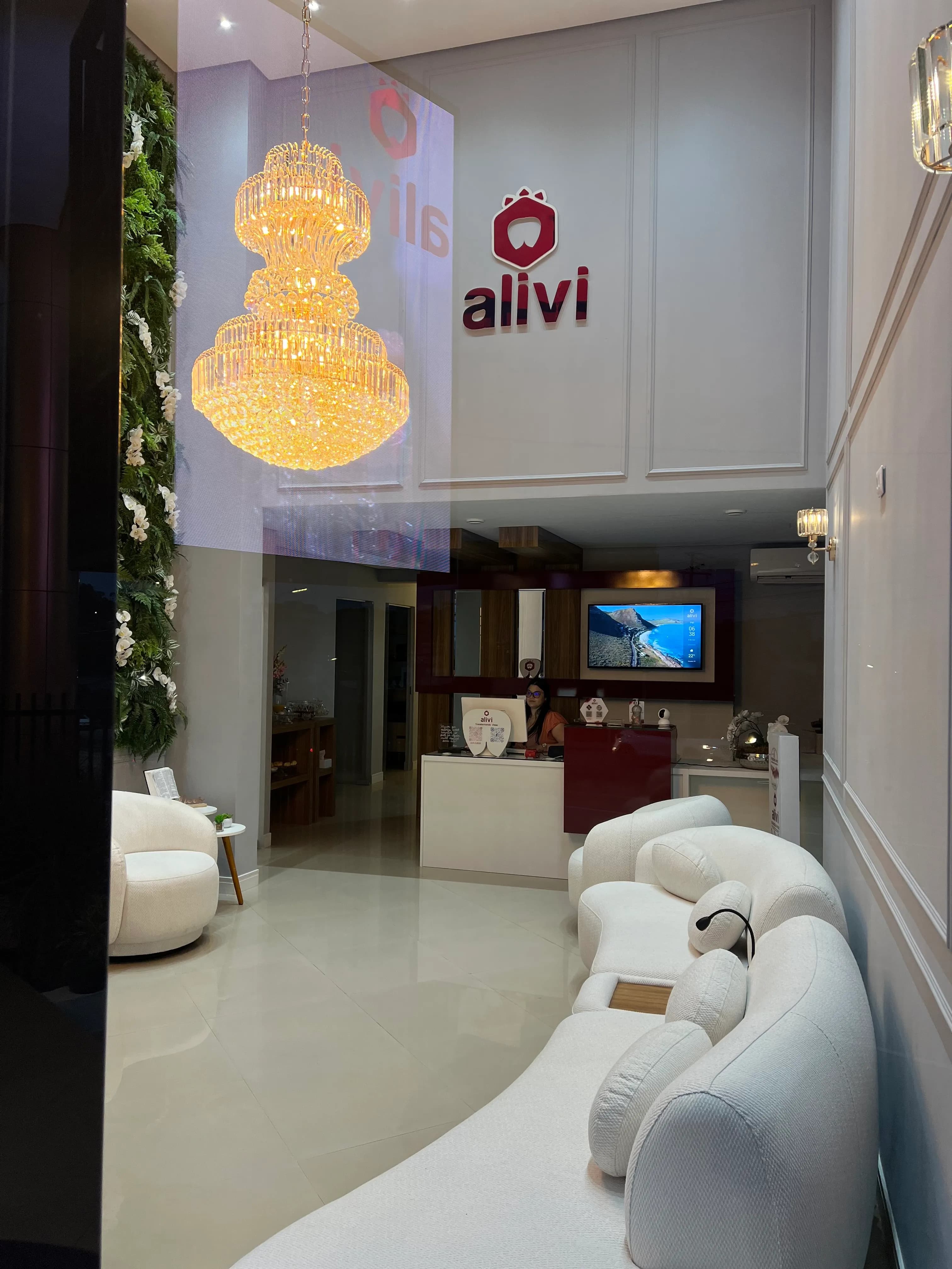 Recepção da Clínica Alivi